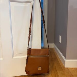 Dooney & Bourke Tan Leather Crossbody Bag